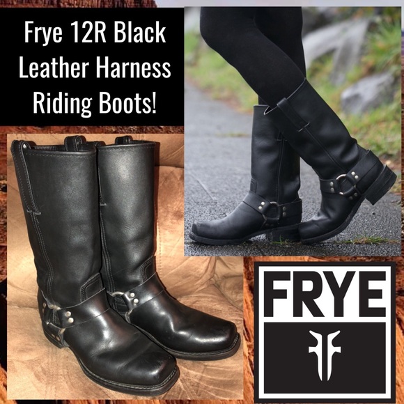 Frye Shoes - Frye 12R Black Leather Harness Riding Boots!
